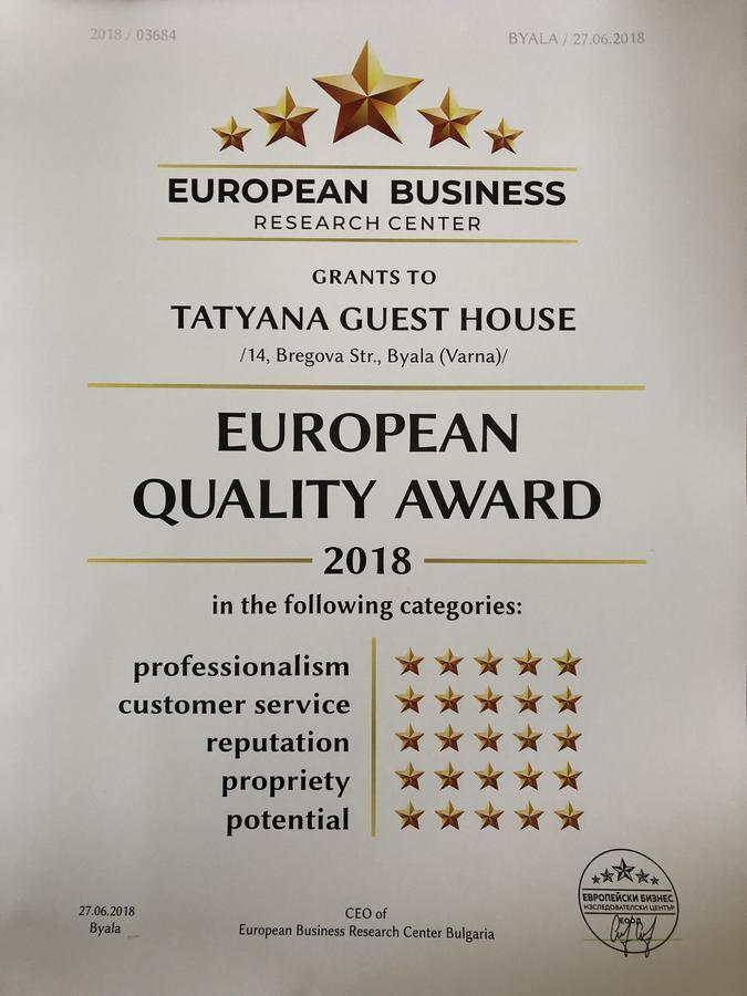 Tatyana Guest House Byala  Luaran gambar